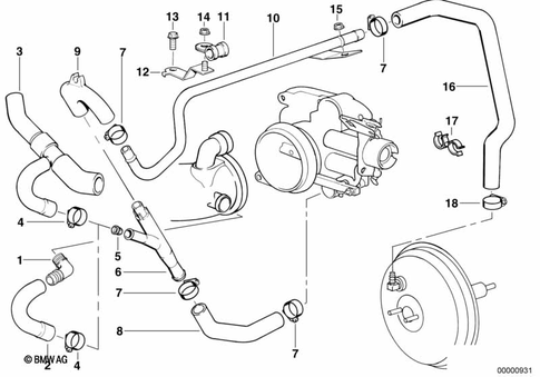 Vacuum Control for 1998 BMW 740i #0