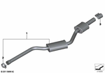 18307646026 - : Front Muffler for BMW Image