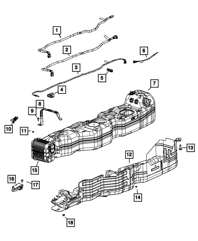 68464652AA - : Fuel Bundle Clip for Mopar Image