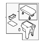 8011C767XB - Body: Floor Console for Mitsubishi: Eclipse Cross Image