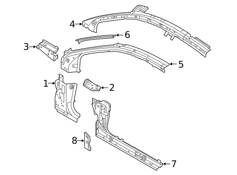 Hinge Pillar for 2025 Audi S7 Sportback #0
