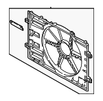 5Q0121205AN - Cooling System: Shroud for Audi: A3, A3 Quattro, S3, TT Quattro, TTS Quattro Image