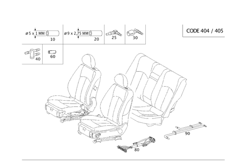 Orthopaedic Front Backrest for 1996 Mercedes-Benz E320 #0
