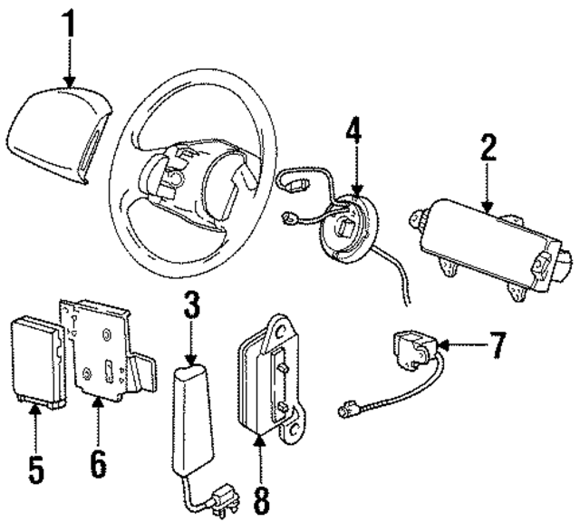 YL7Z14B345AB - : Sensor Assembly - Air Bag for Ford Image