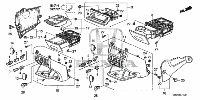 Console for 2007 Honda Odyssey #0