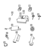 68384435AA - Electrical: Transmitter Battery for Mopar Image