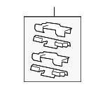 68052368AB - Brakes: Brake Pads Hardware Kit for Mopar Image