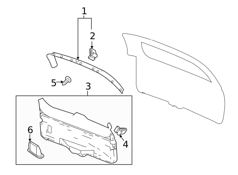 Interior Trim for 2005 Saab 9-7x #0