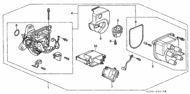 Distributor (TEC) for 1997 Honda CR-V #0