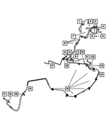 55398218AD - Brakes: Brake Master Cylinder To Rwal Tube for Mopar Image