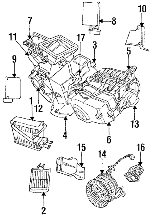 4882864AE - HVAC: Evaporator Core for Mopar Image