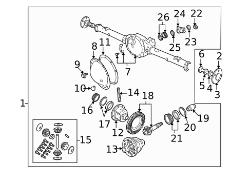 Axle Housing for 2007 Dodge Ram 1500 #0