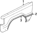 8944960441 - : Side Molding for Isuzu Image