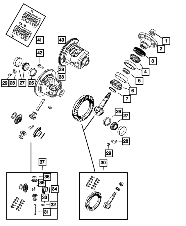 5015358AA - Rear Axle; Corporate 9.25; Differential and Drive Line: Ring And Pinion Gear Kit for Dodge: Ram 1500 Image