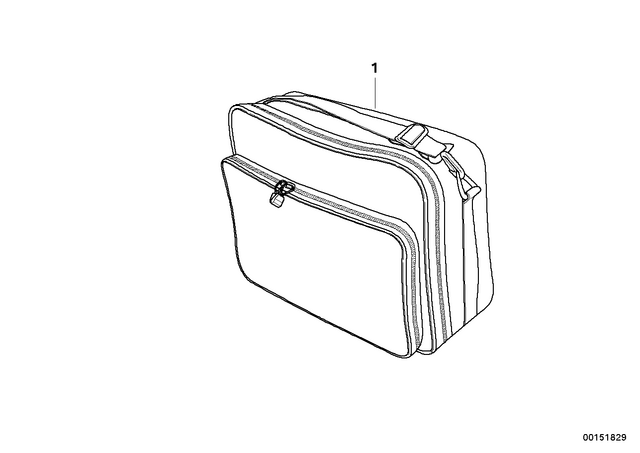 72605590042 - : Bag For Tourist Case for BMW-Motorrad Image