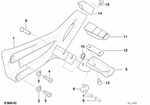 46712335197 - : Left Rear Footrest Holder for BMW-Motorrad Image