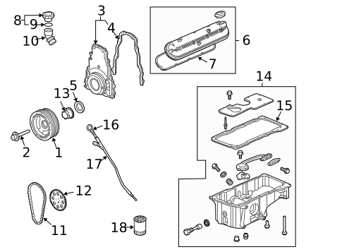 Engine Parts for 2008 Chevrolet Trailblazer #0