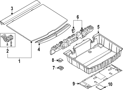 Interior Trim - Rear Body for 2024 BMW X1 #0