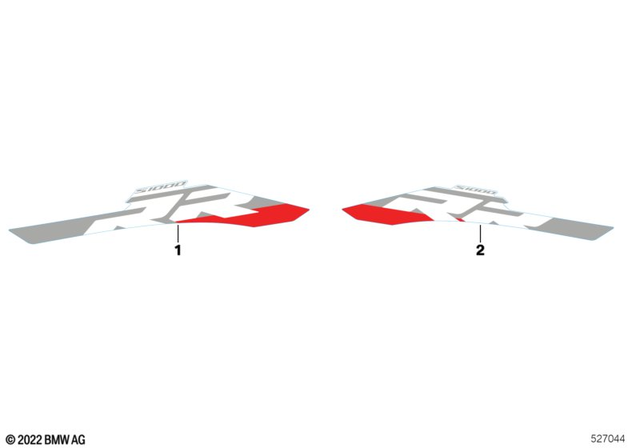 51147108845 - Body Equipment: Decor for Side Trim Panel, Left -  for BMW-Motorrad Image