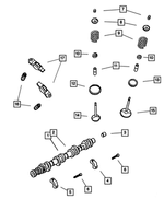 53021159AC - Engine 4.7L Eight Cylinder: Engine Camshaft for Mopar Image