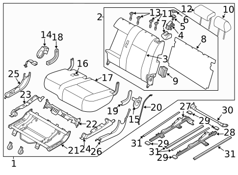 Second Row Seats for 2012 Mazda CX-9 #0
