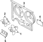4A0959455B - Cooling System: Fan &amp; Motor for Audi: 90, Cabriolet, S4, S6 Image