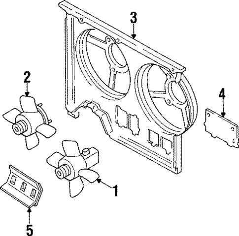 Cooling Fan for 1996 Audi Cabriolet #0