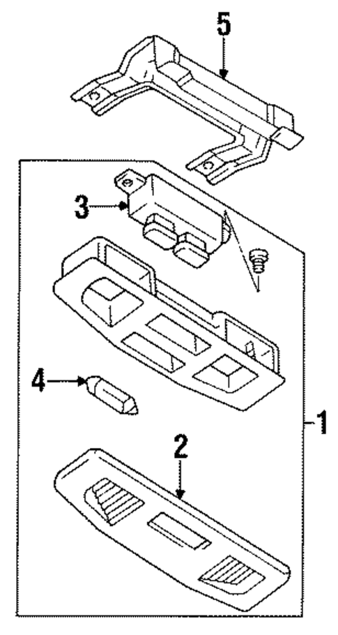 Overhead Console for 1994 Mitsubishi Montero #0