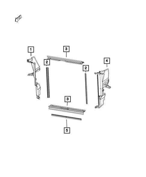 Radiator and Related Parts; Charge Air Cooler for 2023 Chrysler 300 #3