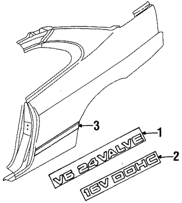 MR717605 - Accessories: Quarter Panel Decal for Mopar Image