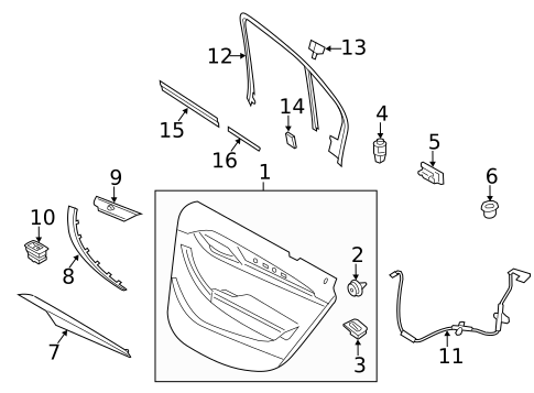 Interior Trim - Rear Door for 2014 BMW X1 #0