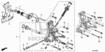 24271RWE000 - Transmission - Automatic: SHAFT, SHIFT FORK for Honda Image