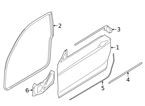 Door & Components for 2016 BMW 228i #0