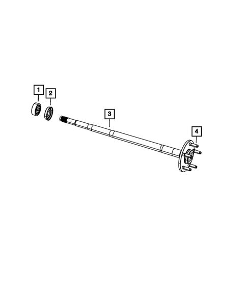 Rear Axle Shafts for 2010 Dodge Dakota #0