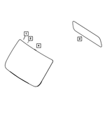 68534963AB - Glass: Windshield for Ram: ProMaster 1500, ProMaster 2500, ProMaster 3500, ProMaster EV Image