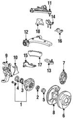 92834139003 - Suspension: Air Deflector for Porsche: 928 Image