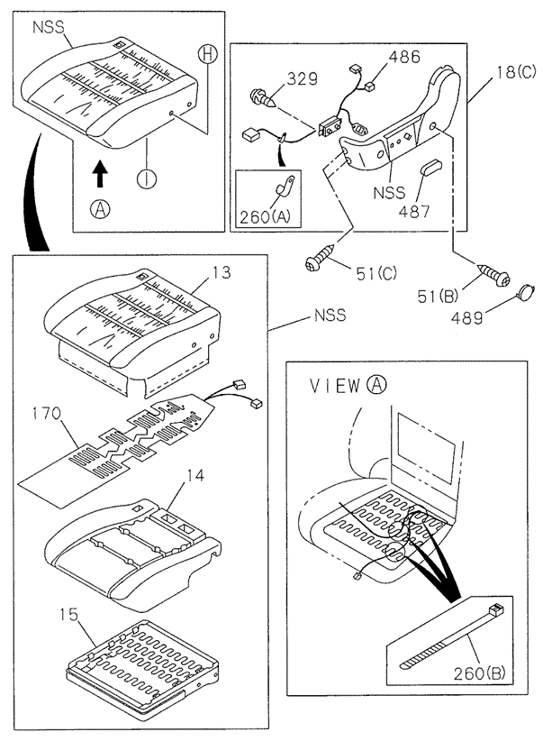 Front Seat (3) for 1998 Acura SLX #0