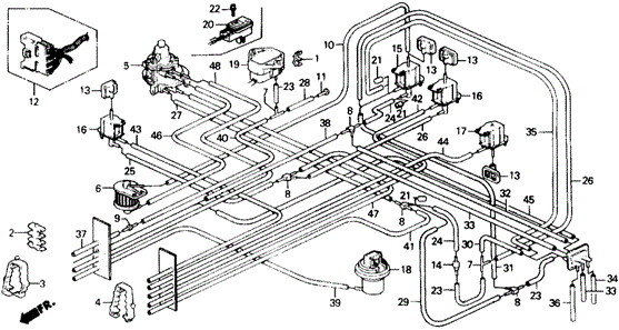 Control Box Tubing (S) for 1988 Honda Prelude #0