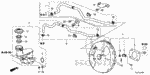 46406T2AA00 - Chassis: STAY, MASTER POWER TUBE for Honda Image