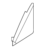 80A837638A5FQ - Body: Corner Molding for Audi: Q5, Q5 PHEV, Q5 Sportback, SQ5, SQ5 Sportback Image