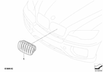 51137185224 - : Grille, Front, Right for BMW Image