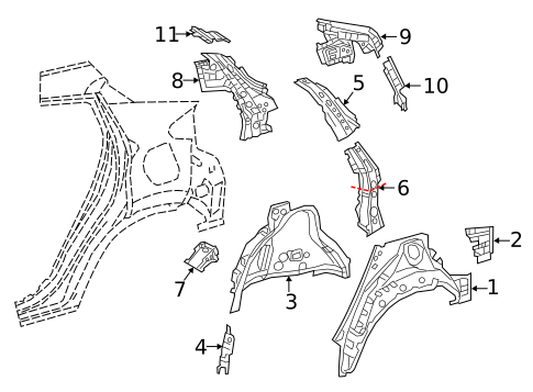 Inner Structure for 2021 Toyota C-HR #0