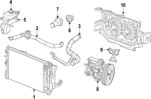 Water Pump for 2018 Dodge Journey #1
