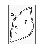 72350TF0003 - : Door Weather-Strip for Honda: Fit Image