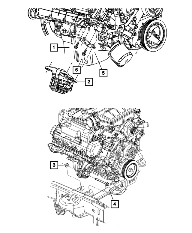 52122710AA - 5.7L Gas; Engine: Engine Support Cushion for Mopar Image