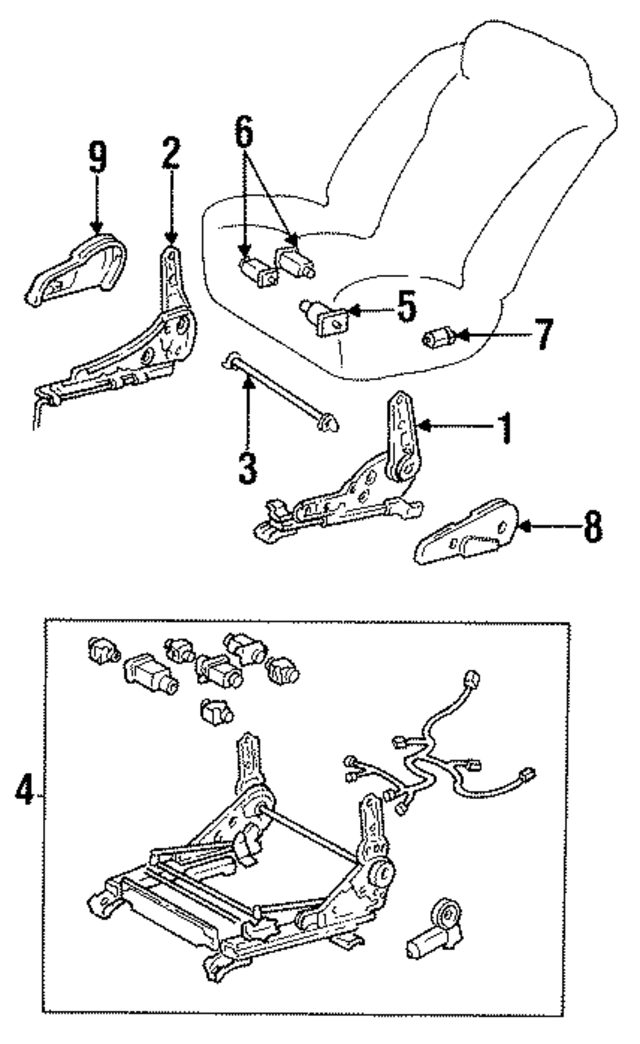 7201106050 - : Seat Adjuster for Toyota Image
