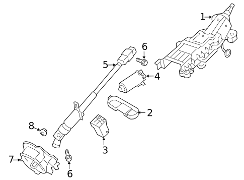 Steering, Gear & Related Components for 2012 Lincoln MKS #0