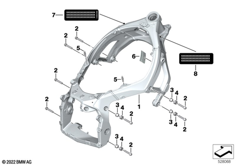 Motorcycle Frame for 2024 BMW-Motorrad M 1000 R #0