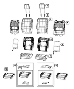 7CH02LA3AB - : Front Seat Back Cover, Right for Mopar Image