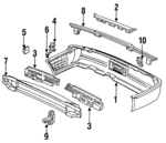 71522SP0000 - : Center Molding for Acura Image